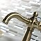 Kingston Brass KSD3543KL Single-Handle Bathroom Faucet with Push Pop-Up, Antique Brass KSD3543KL - alternate 3